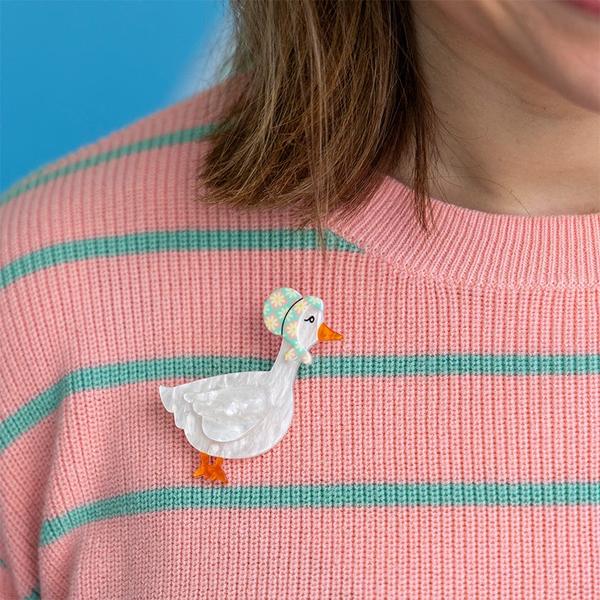 Erstwilder - Martha Mother Goose Brooch (2025) - 20th Century Artifacts