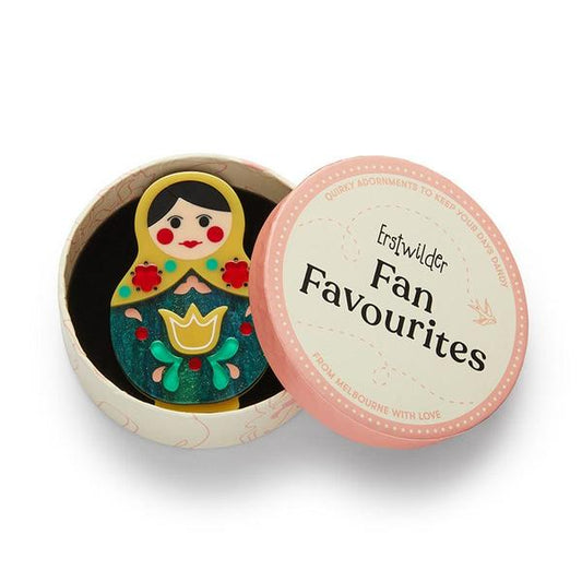 Erstwilder - Matryoshka Memories Toy Brooch (2025) - 20th Century Artifacts