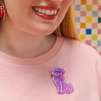 Erstwilder - Maude Cat Brooch (2024) - 20th Century Artifacts