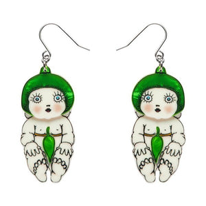 Erstwilder - May Gibbs Gumnut Babies Drop Earrings (2023) - 20th Century Artifacts