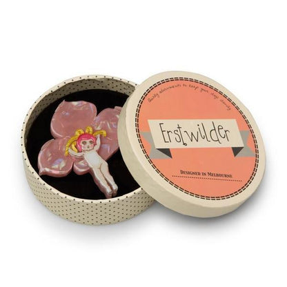 Erstwilder - May Gibbs Pink Boronia Brooch (2017) (preloved) - 20th Century Artifacts