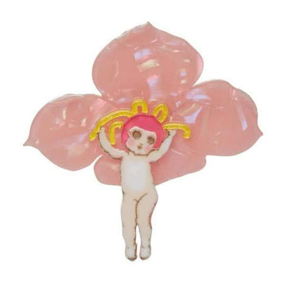 Erstwilder - May Gibbs Pink Boronia Brooch (2017) (preloved) - 20th Century Artifacts