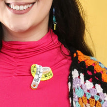 Load image into Gallery viewer, Erstwilder - Measure Up Brooch - 20th Century Artifacts