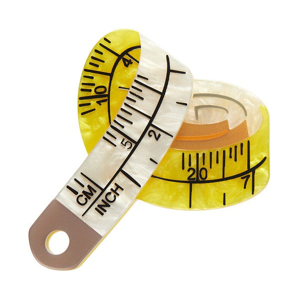 Erstwilder - Measure Up Brooch - 20th Century Artifacts