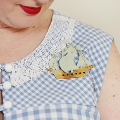 Erstwilder - Meeting the Merfolk Brooch (2019) - 20th Century Artifacts