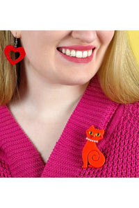 Erstwilder - Meow at Midnight Brooch (2023) - 20th Century Artifacts