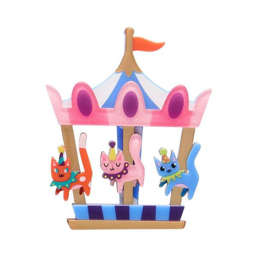 Erstwilder - Meowy Go-Round Brooch (2025) - 20th Century Artifacts