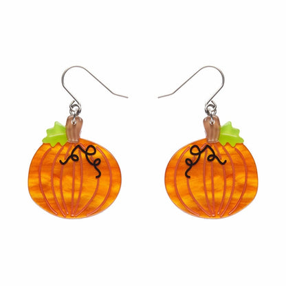 Erstwilder - Midnight Magic Pumpkin Drop Earrings (Terry Runyan 2) (2023) - 20th Century Artifacts