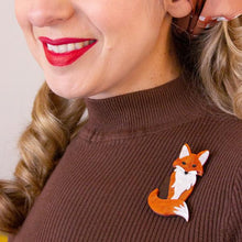 Load image into Gallery viewer, Erstwilder - Mini Mulder Fox Brooch (2021) - 20th Century Artifacts