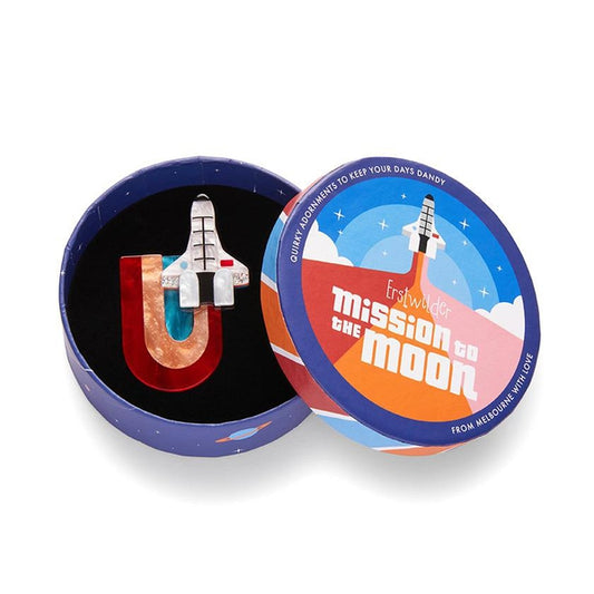 Erstwilder - Mission To The Moon Brooch - 20th Century Artifacts