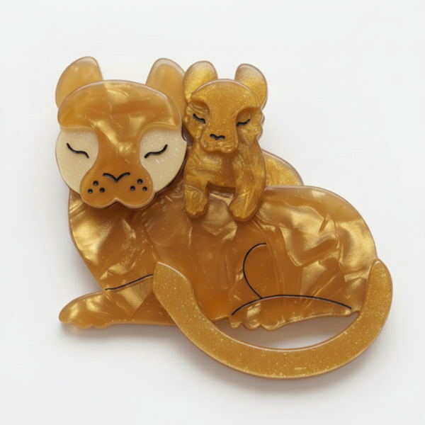 Erstwilder - Mother Cub Love Lion Brooch LDE (2026) - 20th Century Artifacts