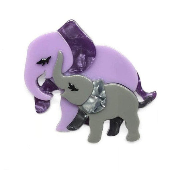 Erstwilder - Mother Ella Elephants Brooch (2018) - 20th Century Artifacts