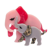 Load image into Gallery viewer, Erstwilder - Mother Ella Elephants Brooch (2023) - 20th Century Artifacts