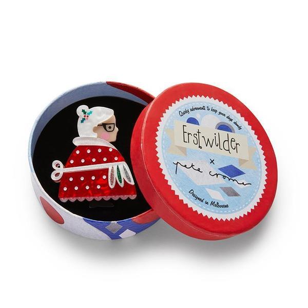Erstwilder - Mrs Clause Brooch (Pete Cromer) (2020) (pre-loved) - 20th Century Artifacts