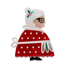 Load image into Gallery viewer, Erstwilder - Mrs Clause Brooch (Pete Cromer) (2020) (pre-loved) - 20th Century Artifacts