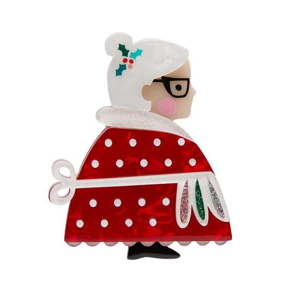 Erstwilder - Mrs Clause Brooch (Pete Cromer) (2020) (pre-loved) - 20th Century Artifacts
