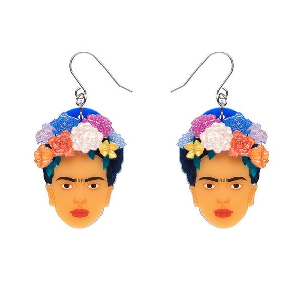 Erstwilder - My Own Muse Frida Drop Earrings (Frida Kahlo) - 20th Century Artifacts