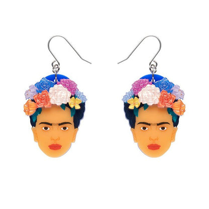 Erstwilder - My Own Muse Frida Drop Earrings (Frida Kahlo) - 20th Century Artifacts