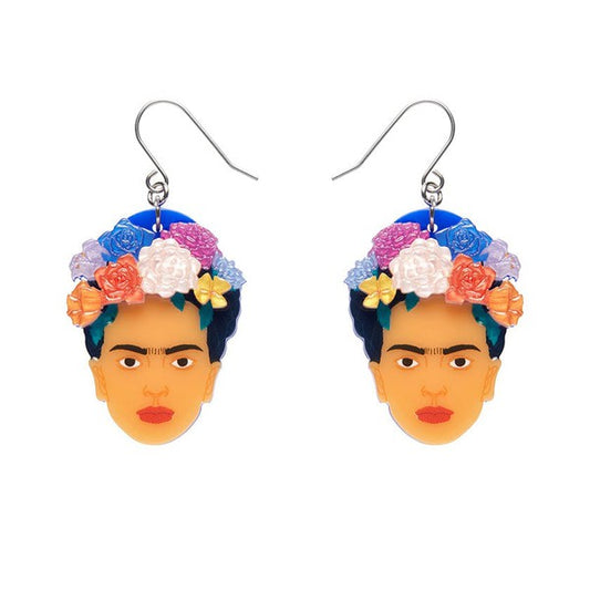 Erstwilder - My Own Muse Frida Drop Earrings (Frida Kahlo) - 20th Century Artifacts