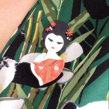 Load image into Gallery viewer, Erstwilder - Mysterious Maiko Geisha Brooch (2017) (pre-loved) - 20th Century Artifacts