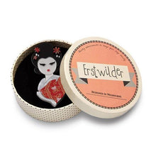 Load image into Gallery viewer, Erstwilder - Mysterious Maiko Geisha Brooch (2017) (pre-loved) - 20th Century Artifacts