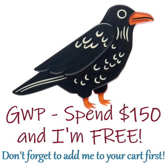 Erstwilder - *** Nevermore Noir Brooch (Megan Roy) FREE GIFT WITH PURCHASE - 20th Century Artifacts