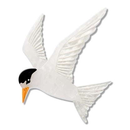 Erstwilder - New Zealand Fairy Tern Brooch - 20th Century Artifacts