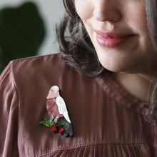 Load image into Gallery viewer, Erstwilder - No Christmas Fool Galah Brooch (2021) (imperfect) - 20th Century Artifacts