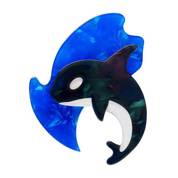 Erstwilder - Olinda the Honorable Orca Brooch - 20th Century Artifacts