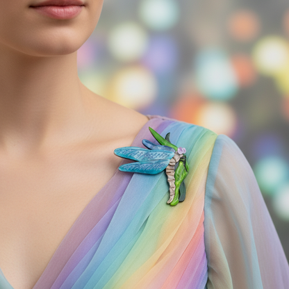 Erstwilder - On Gossamer Wings Dragonfly Brooch (2020) - 20th Century Artifacts