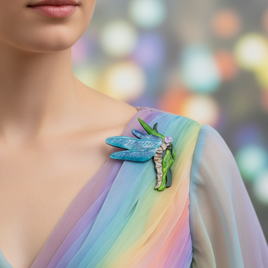 Erstwilder - On Gossamer Wings Dragonfly Brooch (2020) - 20th Century Artifacts