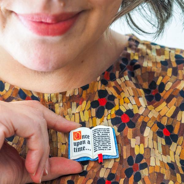 Erstwilder - Open Book Simplified Mini Brooch (Pete Cromer) (2026) - 20th Century Artifacts