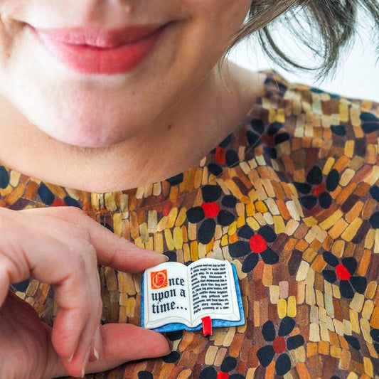 Erstwilder - Open Book Simplified Mini Brooch (Pete Cromer) (2026) - 20th Century Artifacts