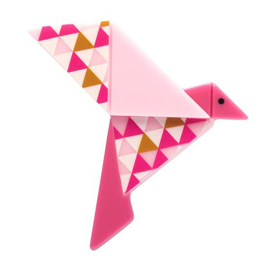 Erstwilder - Origami - Humming-Bird Brooch - 20th Century Artifacts