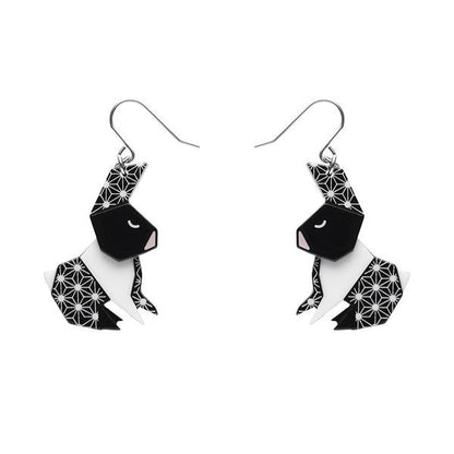 Erstwilder - Origami - Sleeping Rabbit Earrings - 20th Century Artifacts