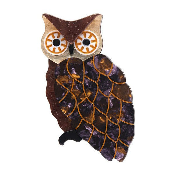 Erstwilder - Outstanding Observation Owl Brooch (2023) - 20th Century Artifacts