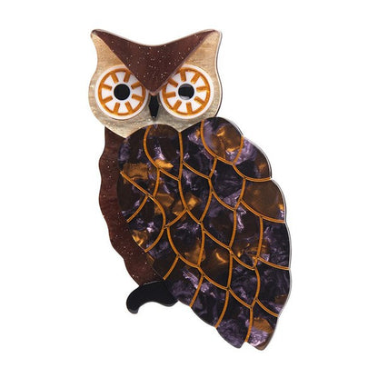 Erstwilder - Outstanding Observation Owl Brooch (2023) - 20th Century Artifacts