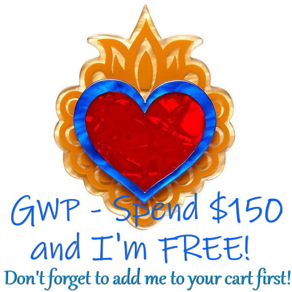Erstwilder - *** Passion of the Heart Brooch (Frida Kahlo) FREE GIFT WITH PURCHASE - 20th Century Artifacts
