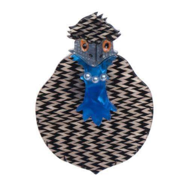 Erstwilder - Pauline the Pearled Emu Brooch (2015) (imperfect) - 20th Century Artifacts