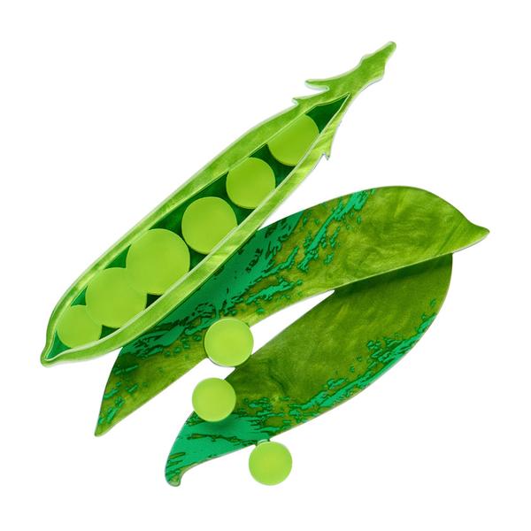 Erstwilder - Peas Please Brooch - 20th Century Artifacts