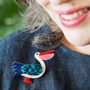 Erstwilder - Pelican Perfection Brooch (Jocelyn Proust) - 20th Century Artifacts