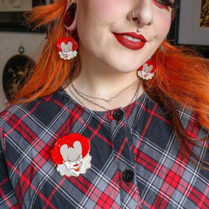 Erstwilder - Pennywise Clown Brooch - 20th Century Artifacts
