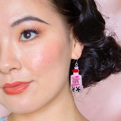 Erstwilder - Pink Gin Party Drop Earrings (2023) - 20th Century Artifacts