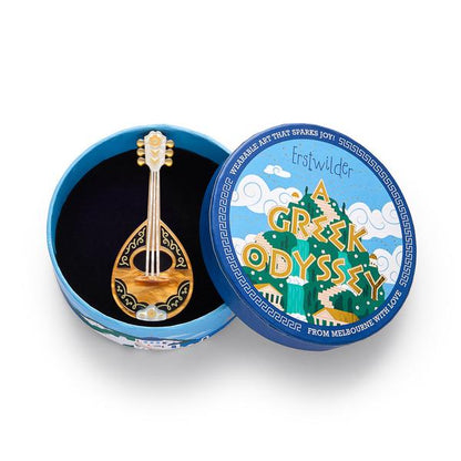 Erstwilder - Play Bouzouki Brooch - 20th Century Artifacts