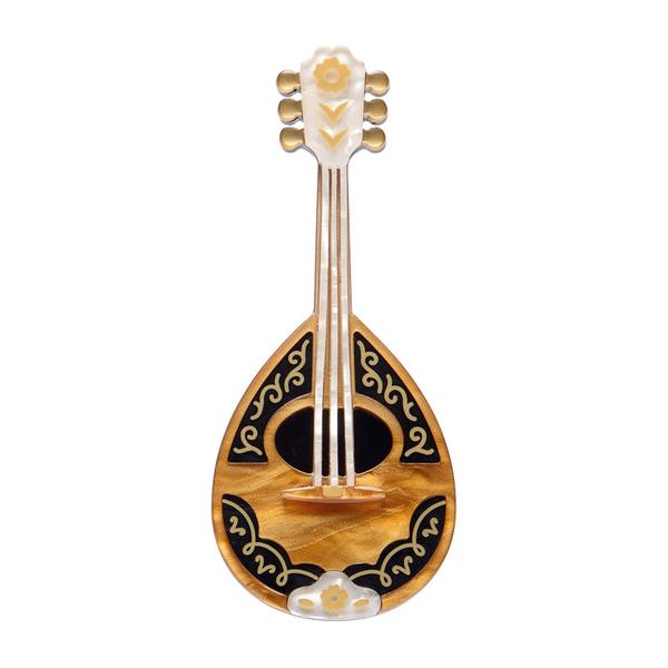 Erstwilder - Play Bouzouki Brooch - 20th Century Artifacts