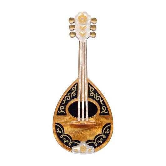Erstwilder - Play Bouzouki Brooch - 20th Century Artifacts