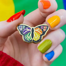 Load image into Gallery viewer, Erstwilder - Prince of Pride Butterfly Enamel Pin - 20th Century Artifacts