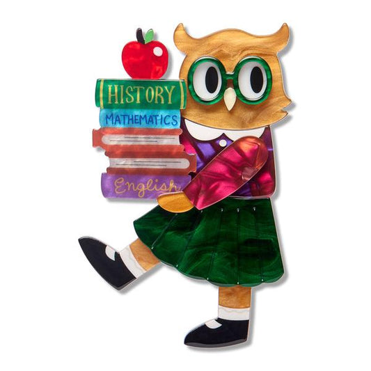 Erstwilder - Professor Hootsworth Brooch - 20th Century Artifacts
