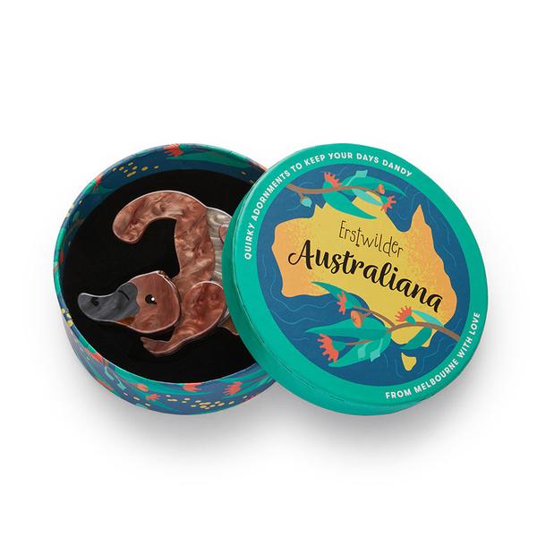 Erstwilder - Puddles the Platypus Brooch - 20th Century Artifacts