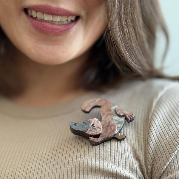 Erstwilder - Puddles the Platypus Brooch - 20th Century Artifacts
